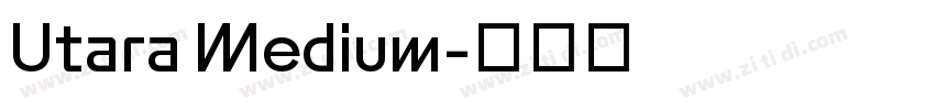 Utara Medium字体转换